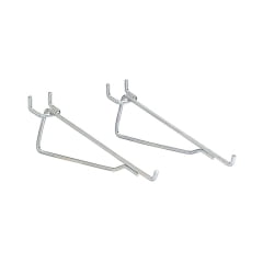 

2PC Crawford Crawford - 14580 - Zinc Plated Silver Steel 8 in. Shelf Bracket Peg Hooks - 2/Pack