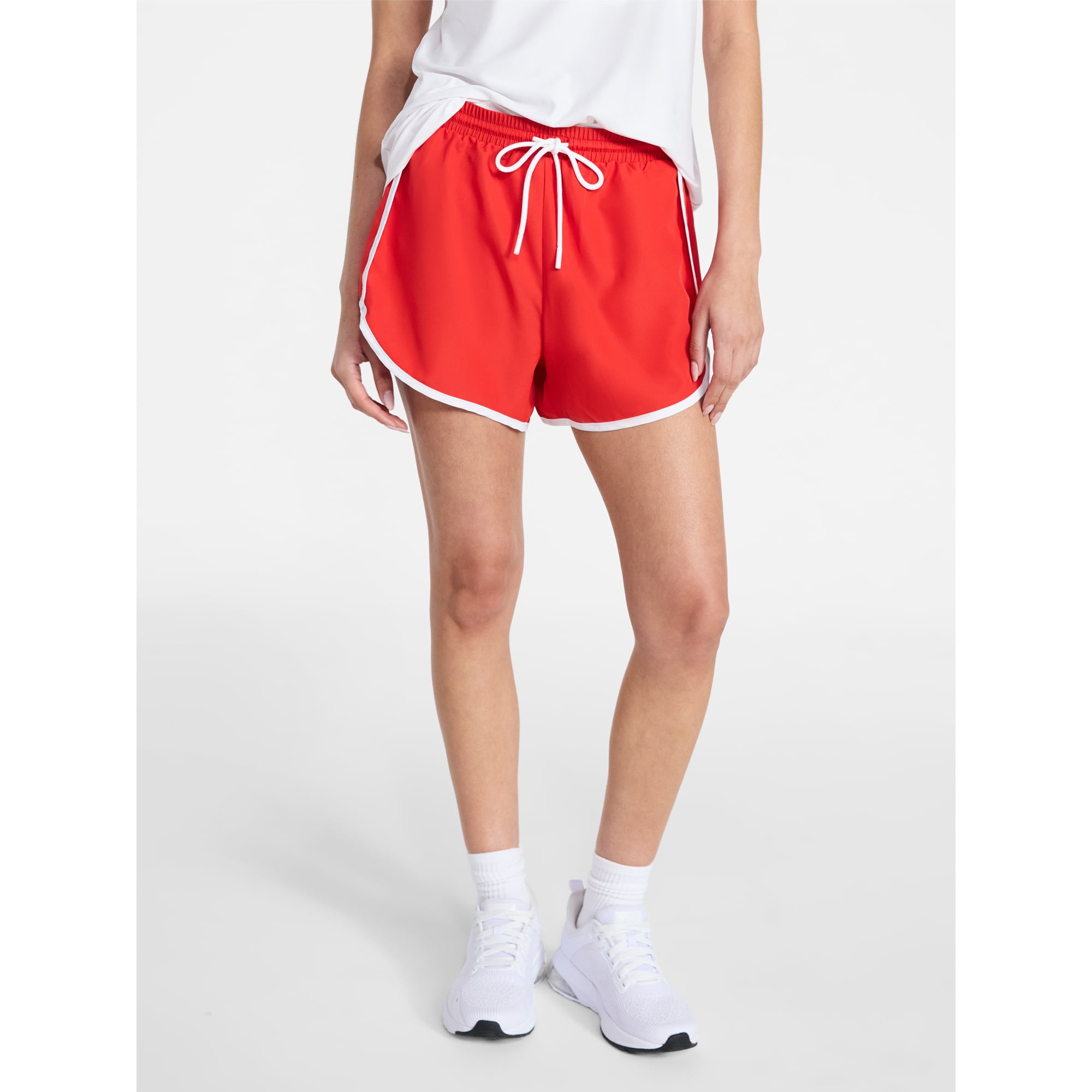 Athletic Works Women's and Women's Plus Piped Running Shorts, Sizes XS-4X