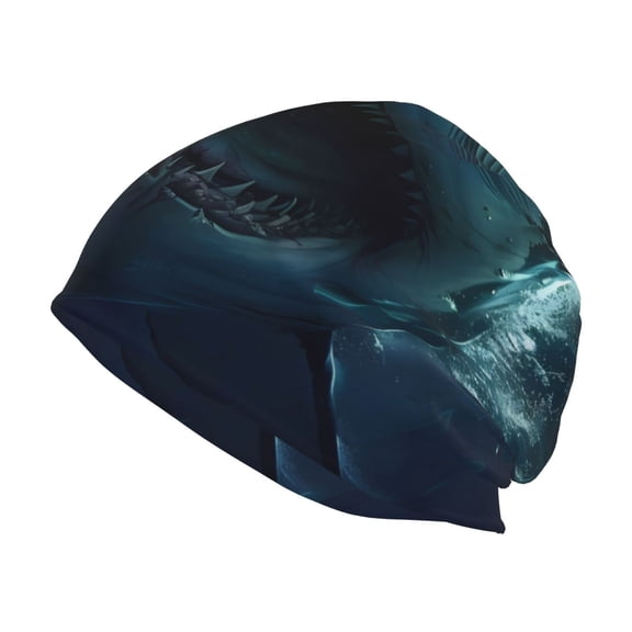 Logiee Undersea Shark Print Unisex Knit Beanie for Men Women Winter Hat,Beanies Skull Caps