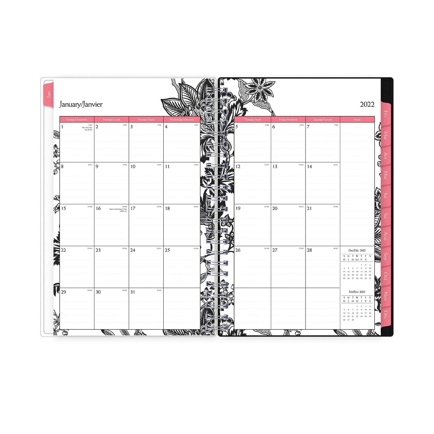 2023 Weekly Monthly Planner, 5x8, Blue Sky, Analeis