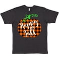 thumbnail image 3 of Inktastic Happy Fall Plaid Pumpkin T-Shirt, 3 of 5