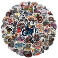 thumbnail image 2 of Paquete de pegatinas para moto y casco de motero, 50 unidades, 2 of 2