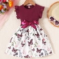thumbnail image 2 of MXIEZI 3-7T Baby Girls Dresses Clothing Kids Toddler Floral Print Sleeveless Skirt Tutu Dress Summer Mid Length Pullover Princess Dress, 2 of 8