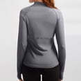 thumbnail image 5 of Womens Athletic Tops Long Sleeve Quick Dry UPF 50+ Soft Quarter Zip Pullover Athletic Fitted Golf Shirt for Woman, 5 of 9