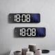 thumbnail image 4 of Reloj Despertador Digital, Espejo LED Digital Reloj Despertador Electrónico Montado En La Pared Pantalla Grande Con Fecha De Temperatura De Alarma Para El Dormitorio De La, 4 of 7