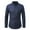 Navy, variant on Mens Slim Fit Shirts Long Sleeve Dress Shirts Regular Fit Solid Color Button-Down Shirt with Pockets