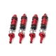 thumbnail image 2 of Amortiguador de metal 4 Piezas Para SCY 16101 16102 16103 1/16 RC Car yuxing rojo, 2 of 5