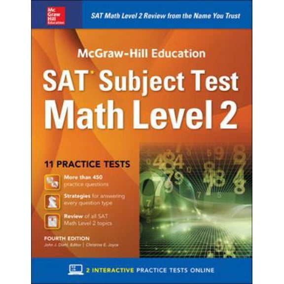 Pre-Owned McGraw-Hill Education SAT Subject Test Math Level 2, Fourth Edition (Paperback) 1259583732 9781259583735