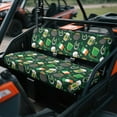 thumbnail image 2 of FKELYI Dustproof UTV Seat Covers Compatible with Polaris Ranger XP 1000 Irish Flag Shamrock Leaf Print ATV Bench Cover Soft Backrest Protector Stretchy UTV Interior Decor, 2 of 7