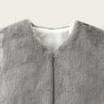 thumbnail image 4 of Gvdentm Baby Boys Girls Winter Vest Fleece Zip up Cute Soft Waistcoat Jackets(Grey,4-5 Years), 4 of 5