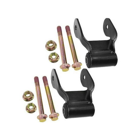 Rear Rearward Leaf Spring Shackle Set of 2 - Compatible with 2009 - 2014 Ford F-150 2010 2011 2012 2013