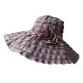 thumbnail image 1 of Sun Hat Flower Foldable Spring Summer UV Protection Wide Brim Cap for Traveling, 1 of 10