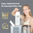 thumbnail image 6 of Waterdrop 1 Year Replacement Filter for WD-M5-G Countertop RO Water Filtration System, 5 Stages All-In-One RO Water Filter, Reduces Lead, Fluoride, Chlorine, Heavy Metalsand and More, WD-M5RF, 6 of 6