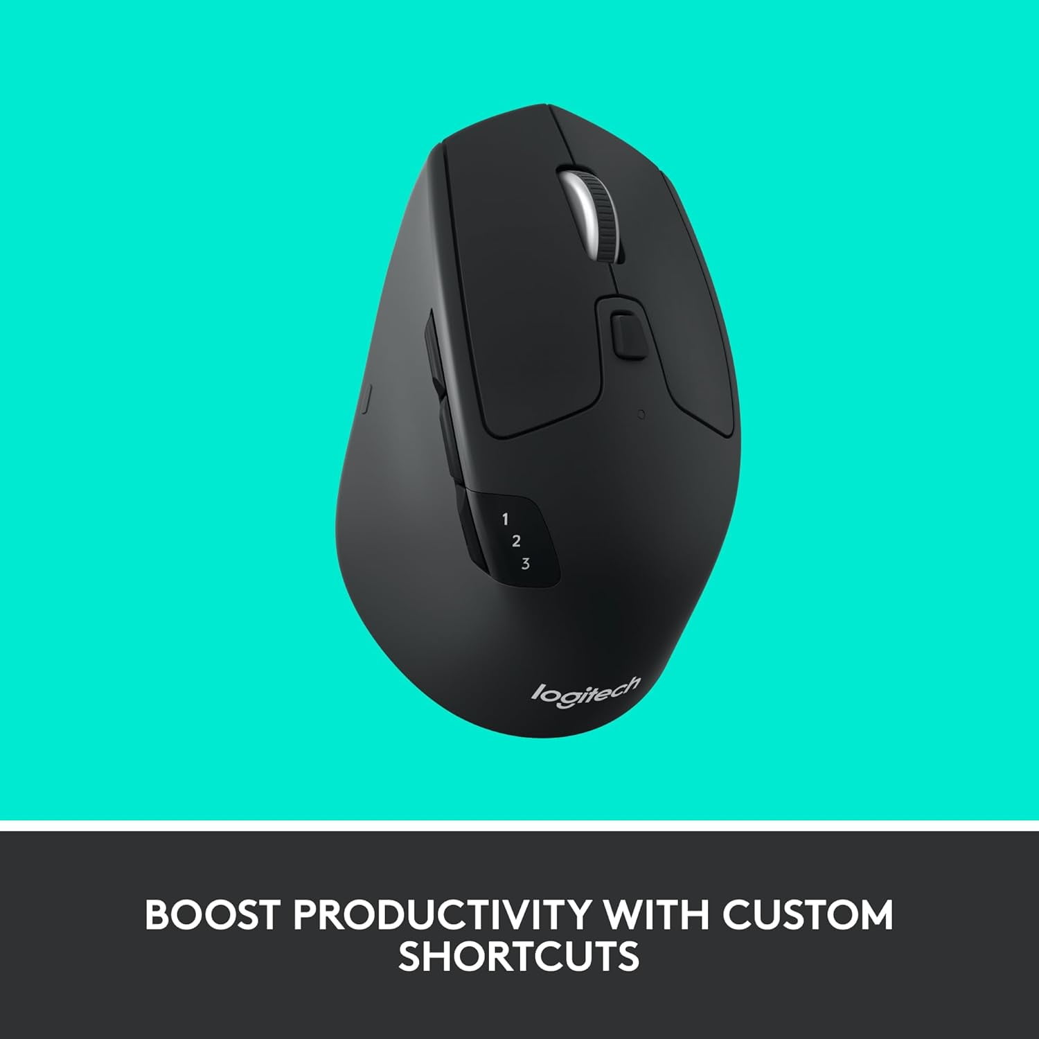 MX Master 2S Bluetooth Edition Wireless Mouse Multi-Surface Hyper-Fast Scrolling Ergonomic Rechargeable Connects Up to 3 Mac/PC Computers - Graphite