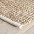 thumbnail image 3 of Dash & Albert Gridwork Handwoven Jute Rug, 9' x 12', Ivory, 3 of 7