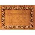 thumbnail image 1 of Ahgly Company Indoor Rectangle Oriental Orange Industrial Area Rugs, 2' x 3', 1 of 4