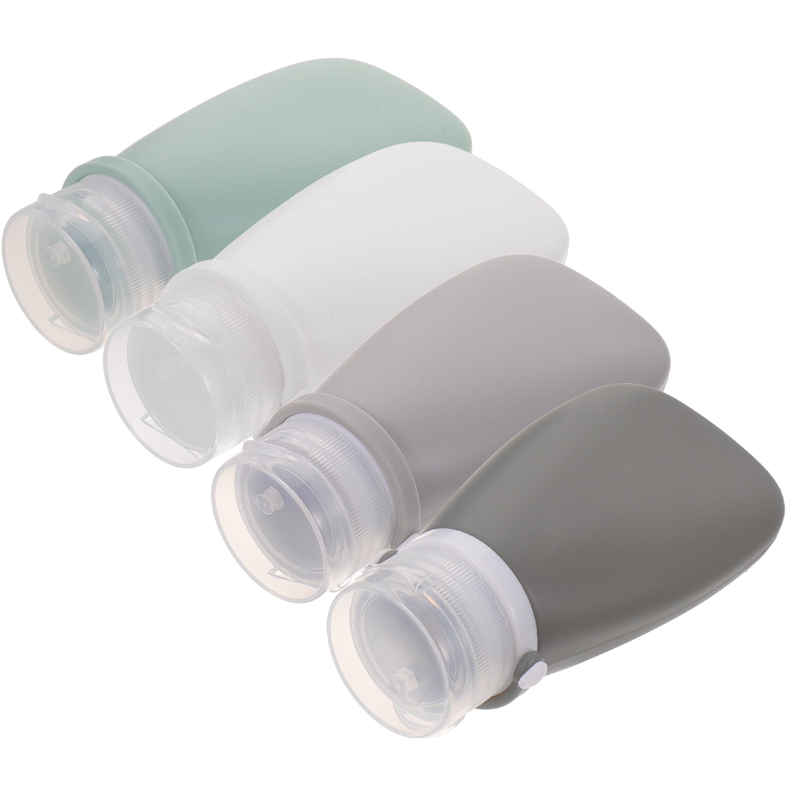 3 Pack Spray Bottle Silica Gel Bottle Lotion Container Travel 11.8x5.7cm