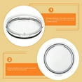 thumbnail image 5 of 4 Pcs Couvercles de Gobelet Hermétiques Couvercles de Tasse de Remplacement 20oz, 5 of 5
