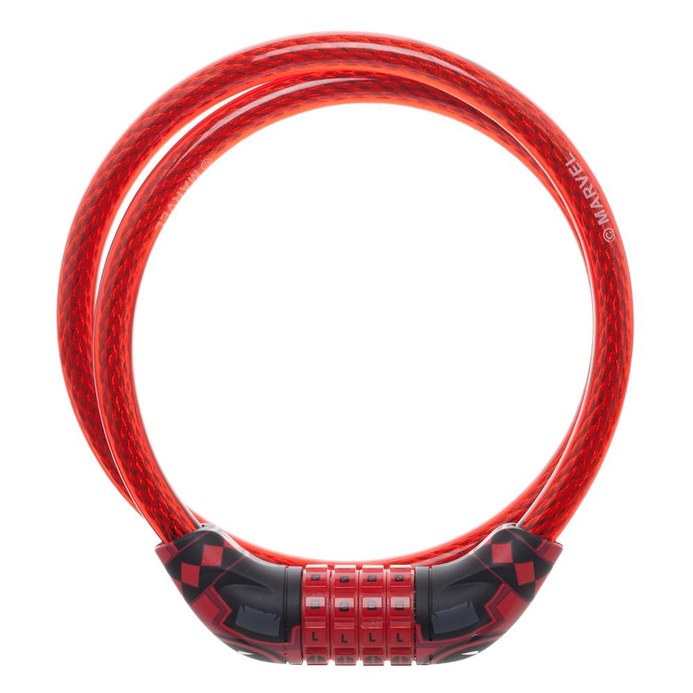 MARVEL Deadpool Suit Braided Steel Bike Cable Lock