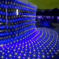 thumbnail image 4 of weillsnow 198 LED 9.8 pies x 6.6 pies 198 luces LED de red conectables 8 modos de iluminación luces de malla para Navidad al aire libre patio jardín arbusto valla decoraciones (azul y blanco), 4 of 5