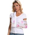 thumbnail image 1 of wonima44 Gorgeous Rose Print Mesh Arm Sling - Adjustable Breathable Sling for Post-Surgery, Broken Arm, Shoulder Injury - Comfortable Universal Shoulder Support for Women(Left or Right), 1 of 1