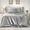 Light Grey, variant on Satin Sheets Set Queen Size, 4 Pieces Soft Silky Bedding Sheets Set with Elastic Corner Straps and 14 Inches Deep Pocket, Includes 1 Fitted Sheet, 1 Flat Sheet, 2 Pillowcases, Navy