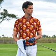 thumbnail image 4 of Daiia Heart Christmas Hot Cocoa Pattern Men’s Polo Shirts,Solid Deck Shirt,Classic Fit, Breathable Cotton Polo for Casual and Sport Wear-Large, 4 of 7