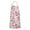 Pink Pioneer Flower, variant on Pink Pioneer Flower Pattern Apron-Garden Aprons for Women with Pockets-Cotton Linen Waterproof Kitchen Cooking Gardening Aprons Adjustable for Kitchen,Cooking,BBQ and Salon 33x27 Inch