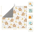 thumbnail image 2 of Dish Drying Mat, Cute Banana Monkey Highly Absorbent Drying Matt Kitchen Counter, Dish Mat Drying Pad Dishes Drainer Mats for Kitchen Counter or Sink, 16 x 18 inch, 2 of 6