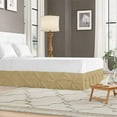 thumbnail image 2 of Luxurious Pinch Pleated Bed Skirt, Easy Fit 16" Tailored Drop, Hotel Quality Pinch Pleated Bed Skirt - 100% Microfiber -Extra Soft & Wrinkle Free-Queen Size-Taupe Solid, 2 of 4