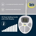 thumbnail image 2 of Serta Contemporary Solid Corded Plush Fabric King Heated Blanket in Gray, 2 of 10