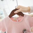 thumbnail image 4 of MesaSe Robes pour Tout-Petites Fille Manches Courtes en Maille à Coutures Tutu de Princesse pour Tout-Petites Jupe en Tulle Robe de Fête, 4 of 9