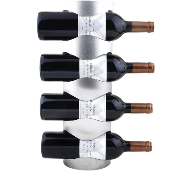 VALINK Support Mural pour Bouteilles de Vin en Acier Inoxydable, Support de Rangement, Présentoir, Déco Maison