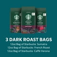 thumbnail image 2 of Starbucks Dark Roast Ground Coffee, Variety Pack, 3 Bags (12 Oz Each), 2 of 5