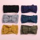 thumbnail image 1 of Jacquard Rib Wide Nylon Newborn Headband Knotted Bow Hair Band Braid Bows Baby Hair Accessories for Infants 27 ColorsWhite He Qiyong unisex, 1 of 1