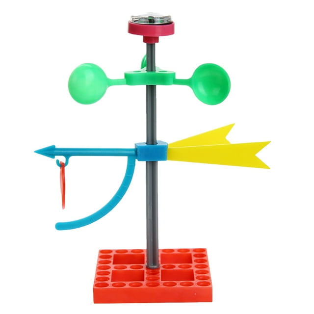 MasteelfCA 1 Ensemble Kit Éducatif DIY Grue pour Enfants Modèle de Vanne à Vent Kit à Assembler