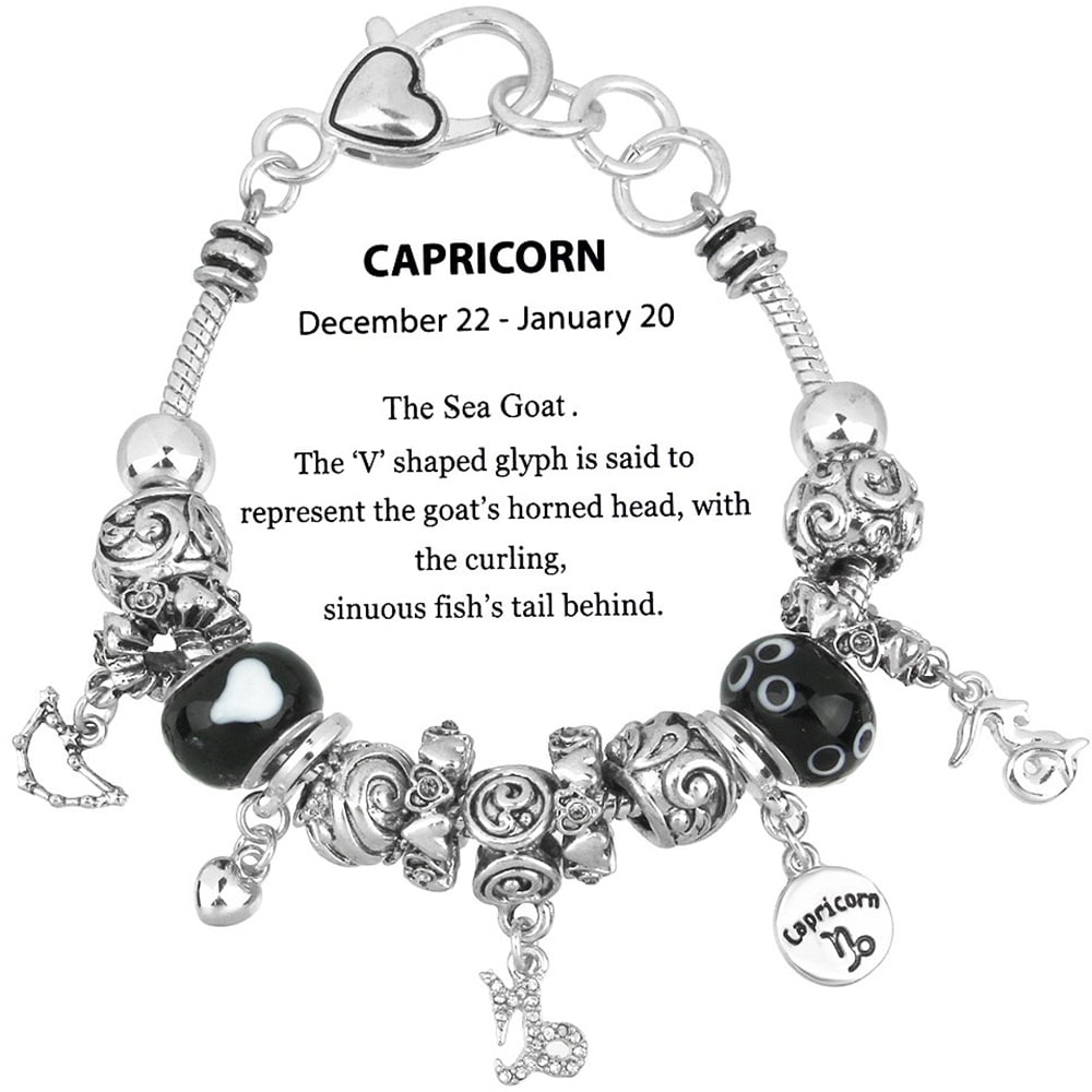 Capricorn charm bracelet hot sale