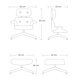 thumbnail image 2 of Silla para oficina reclinable de cuero con reposapiés ilios innova Blanco, 2 of 9