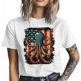 thumbnail image 3 of Camisetas para hombre, estilo retro con bandera estadounidense, de manga corta, informales, con gráficos para adolescentes, niños y hombres., 3 of 8