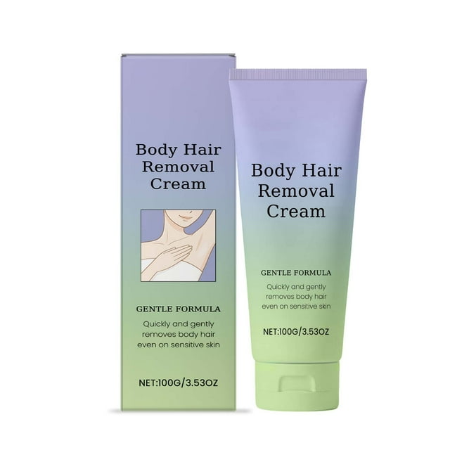Épilation pour le Corps Formule à Action Rapide Adoucit les Cheveux en 5 Doux pour Tous les Types de Peau Réduit l'Irritation et les Rougeurs Dépilatoire 124 g