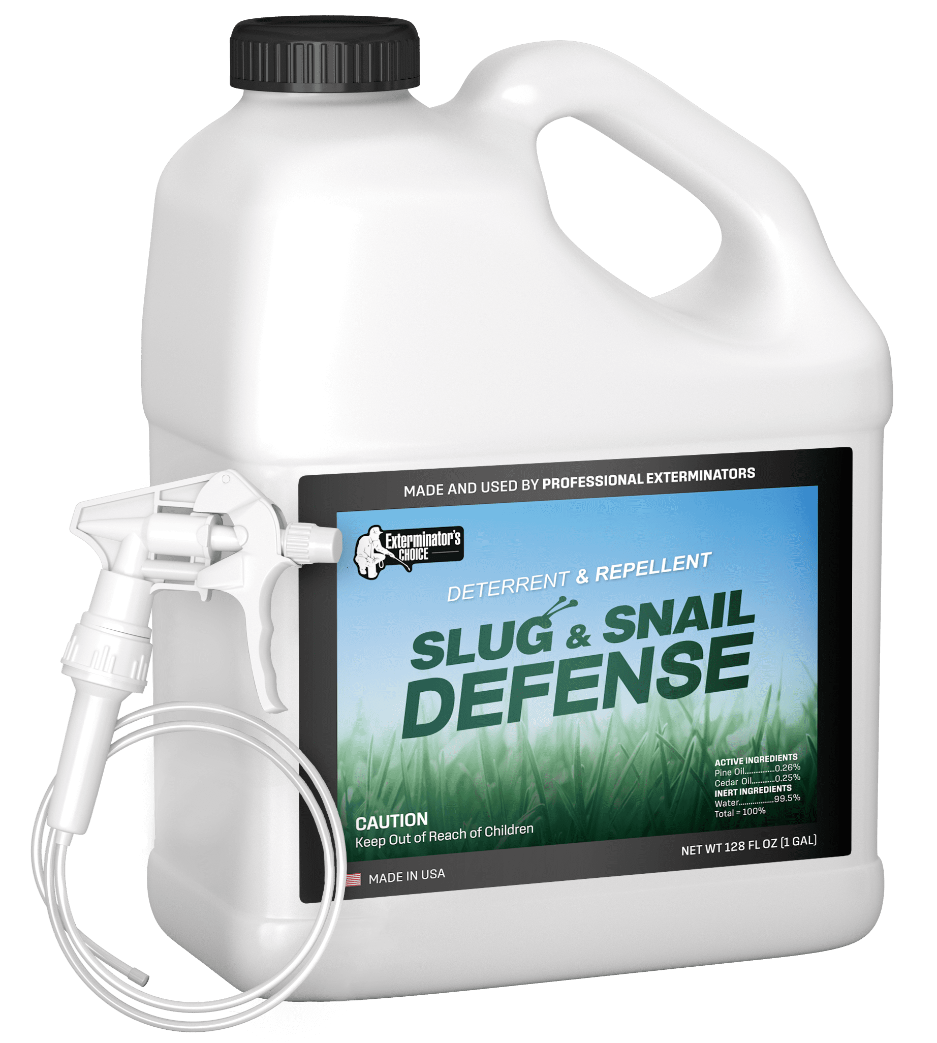 Slug and Snail Defense by Exterminator's Choice Repellent Spray 128 oz