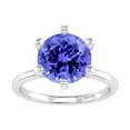 thumbnail image 1 of Sterling Silver Natural Tanzanite Solitaire Ring, 1 of 5