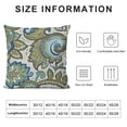 thumbnail image 5 of BANET Decorative Pillow Covers Throw Pillow Cases,Paisley Pattern,Multicolor White, 5 of 5