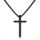 thumbnail image 1 of Christian Cross Necklace for Men, Silver Black Gold Stainless Steel Cross Pendant Necklace for Men Women, 1 of 5