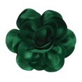 thumbnail image 1 of Broches y alfileres de flores de rosa para mujeres, alfileres de solapa de 5.5 pulgadas, delicadas flores de satén en forma de camelia, clips para el cabello [14cm, verde oscuro], 1 of 7