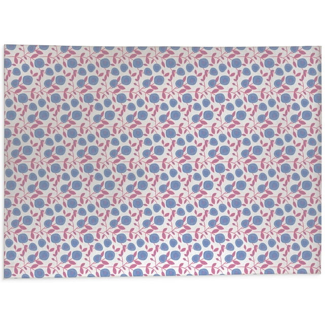 Wild Flower Blue Office Mat by Kavka Designs