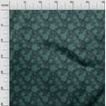 thumbnail image 3 of oneOone Viscose Chiffon Dark Teal Green Fabric Abstract Floral Sewing Craft Projects Fabric Prints By Yard 42 Inch Wide, 3 of 4