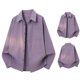 thumbnail image 2 of Mens Camisas de Manga Larga Casual Color Sólido Botón Abajo Camisa Chaqueta con Bolsillo, Blusa de Cuello de Giro para el Uso Diario, 2 of 6