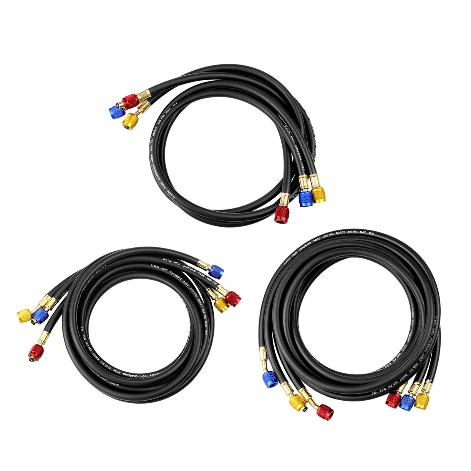 Refrigerants HVAC Manifolds Gauges Hose ,Charging Hoses with Valves for HVAC R22 R502 R1234YF