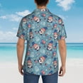 thumbnail image 6 of Xecao Independence With Gnome print Hawaiian shirt - a stylish short-sleeve button-down for men, perfect for casual beach and tropical outings., 6 of 9